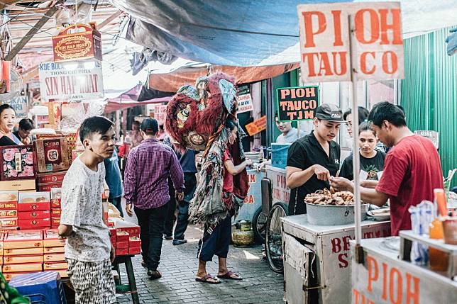 The atmosphere in Glodok, Jakarta's Chinatown, on September 2, 2019.Photo: Agoes Rudianto