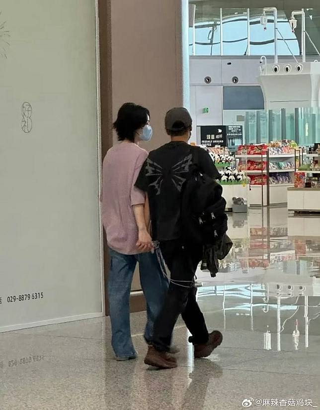 王菲、謝霆鋒十指緊扣。翻攝麻辣香菇雞塊_微博