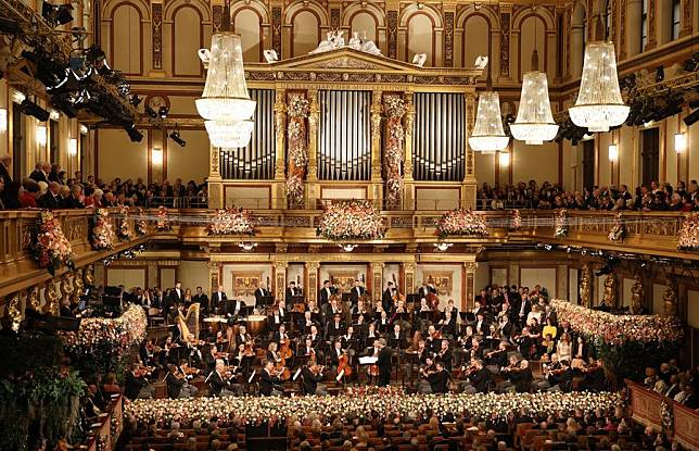 The Vienna Philharmonic Orchestra performs under the baton of conductor Riccardo Muti during the 2025 Vienna Philharmonic New Year's Concert in Vienna, Austria, Jan. 1, 2025. (Dieter Nagl/The Vienna Philharmonic Orchestra/Handout via Xinhua)