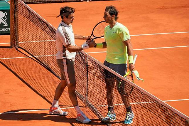 ▲「瑞士特快車」Roger Federer和「西班牙蠻牛」Rafael Nadal今年曾在法網四強交手。（圖／美聯社／達志影像）
