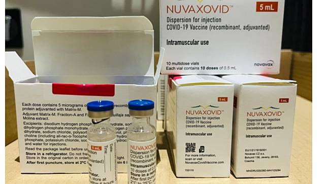 新冠XBB疫苗除了有莫德納，還有Novavax供選擇。Novavax疫苗示意圖，屏東縣政府提供
