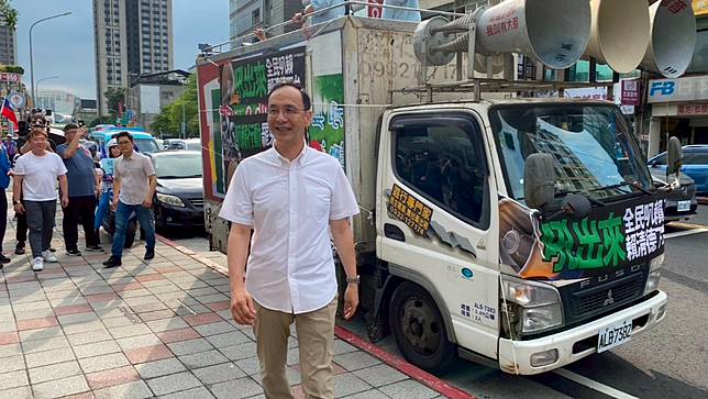 朱立倫發起519全民叭賴行動。王家俊攝