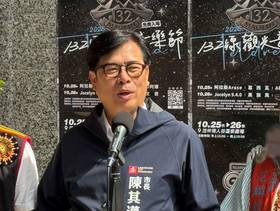 高雄市長陳其邁表示，市府不會也不可能要求蒐集同仁的臉書帳號。（圖：溫蘭魁攝）