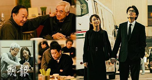 電影《破‧地獄》截至昨天（28日）上映20日的香港及澳門累積票房破1億，令黃子華、許冠文、衛詩雅等一眾主角非常雀躍。（大會提供 / 明報製圖）