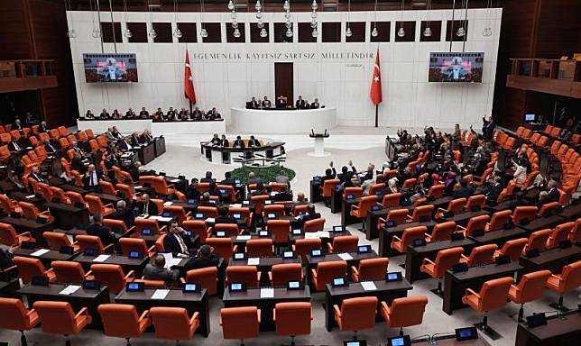 ▲土耳其議會30日通過投票，同意芬蘭加入北約。（圖／美聯社／達志影像）