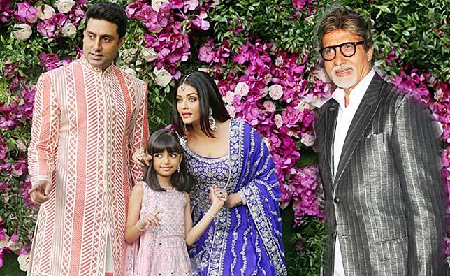 FILE PHOTO: Indian film actor Abhishek Bachchan, his wife Aishwarya Rai and their daughter Aaradhya in a 2019 photograph