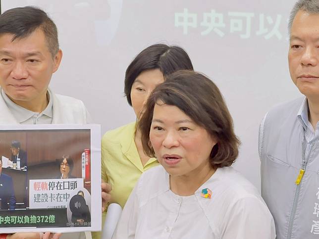 嘉義市長黃敏惠說，嘉義輕軌用地費地方政府一向都是願意負擔。（圖：龐清廉攝）