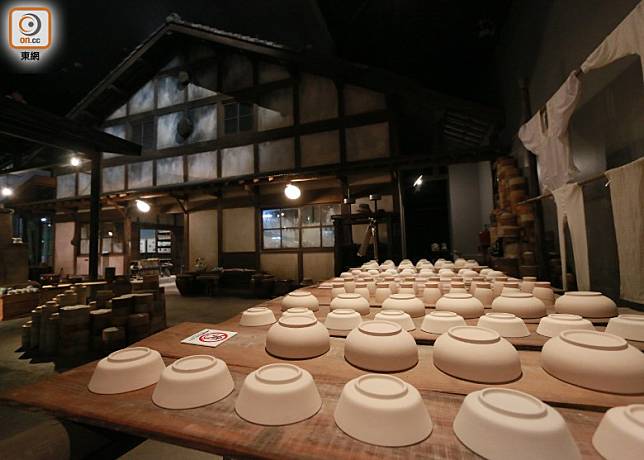 博物館把當年瀨戶的陶窰工場環境重現。（劉達衡攝）