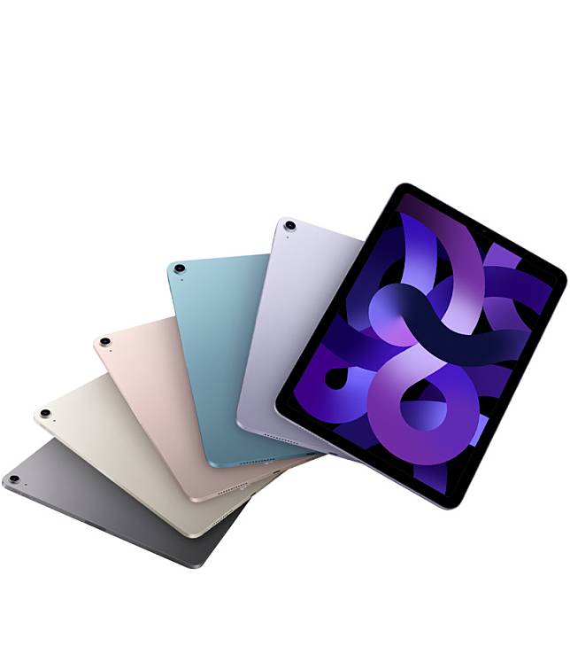 iPad Air已推出全新第五代，蘋果官網宣布第一代iPad Air將停止維修與更新。 圖：翻攝自Apple官網