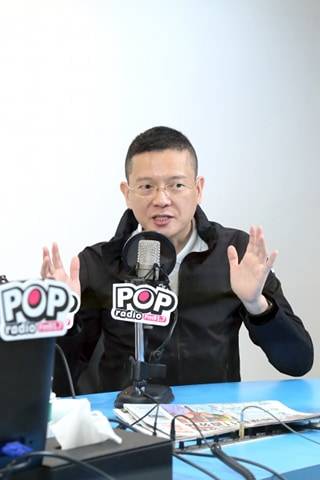 國民黨前立委孫大千接受電台節目專訪談論罷韓。   圖：《POP搶先爆》提供