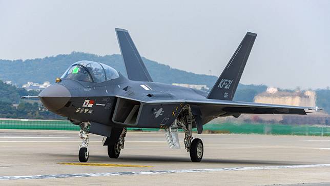 2023年10月18日，南韓首爾航空防務展上的KF-21。路透社