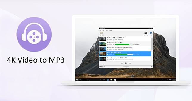 4K Video to MP3 免費將影片轉成 MP3/M4A 音樂