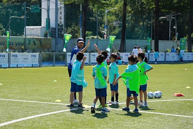 Football for Schools來台舉辦。（圖：中華足協 提供）