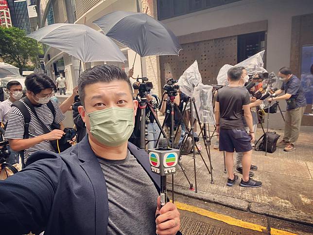 Master Joe游莨維採訪雲咸街槍擊案後，在社交媒體貼出自拍照訴說自己的委屈。（圖片來源：tvbmasterjoe@Instagram）
