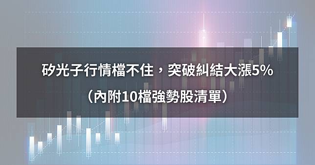 ​【01/21最新】矽光子行情檔不住，突破糾結大漲5%。（內附10檔強勢股清單）