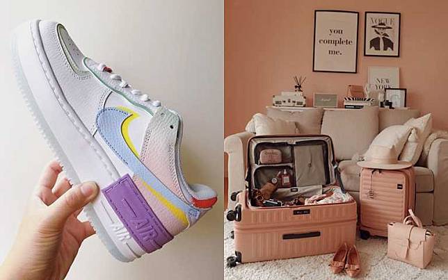 打造時尚生活 流行球鞋到行李箱粉嫩色全包了！