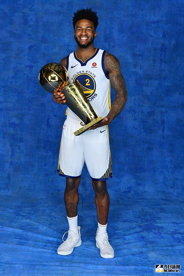 ▲Jordan Bell 和勇士拿下生涯首座NBA總冠軍。（圖／NBA官方提供）