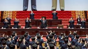 2026年3月23日，北韓領導人金正恩出席第15屆最高人民會議第一次會議。朝中社／路透社