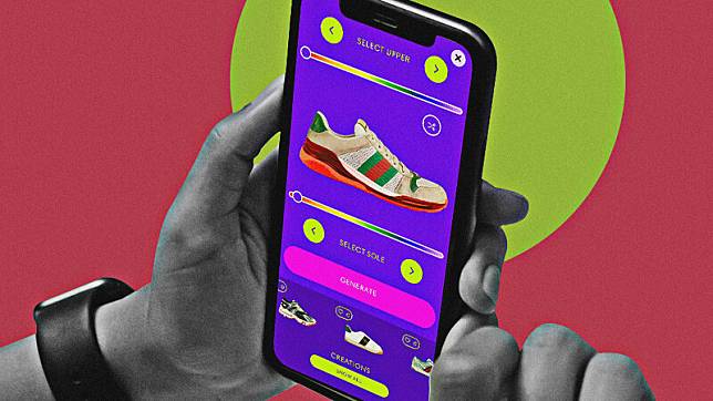 Gucci 運用虛擬科技技術呈現虛擬鞋款