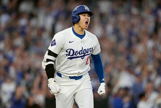大谷翔平大聯盟生涯首場季後賽，平均收視人數是287.9萬人。（達志影像資料照）
