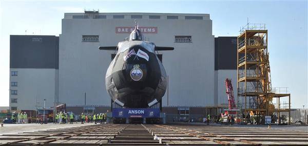 英國安森號核動力潛艦8月31日正式服役。截自BAE Systemts網站