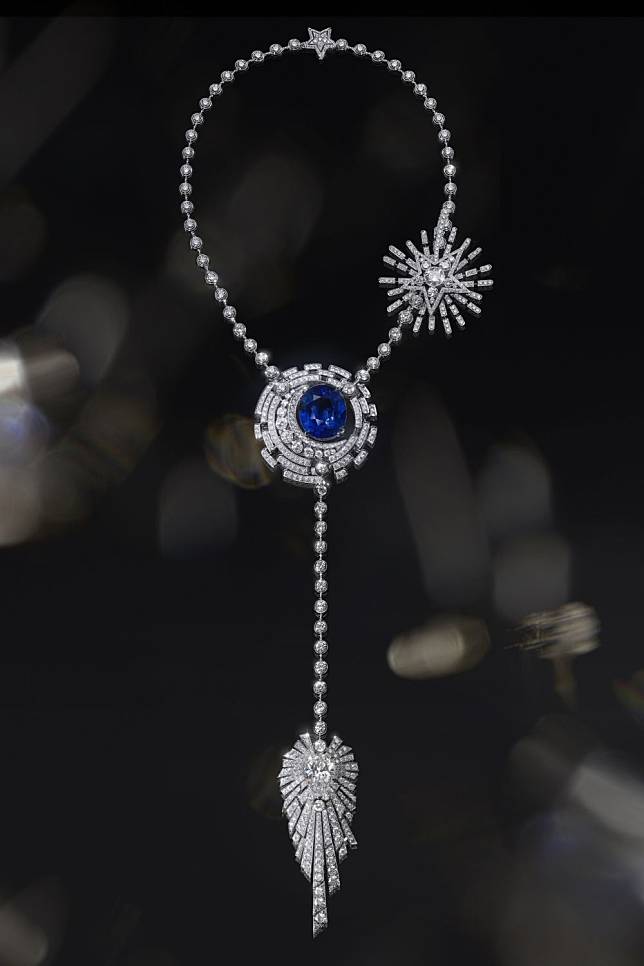 Allure Céleste necklace in white gold, diamonds and sapphire (Photo: Courtesy of Chanel)