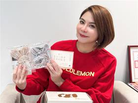 國民黨立委陳菁徽關注兔唇寶寶議題，自購拌麵禮盒做公益。(圖/陳菁徽辦公室提供)