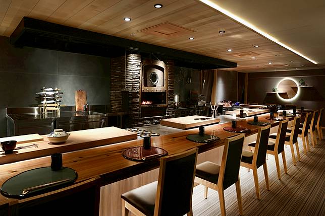 樂軒和牛割烹高質感的餐廳內景(圖/樂軒和牛割烹)