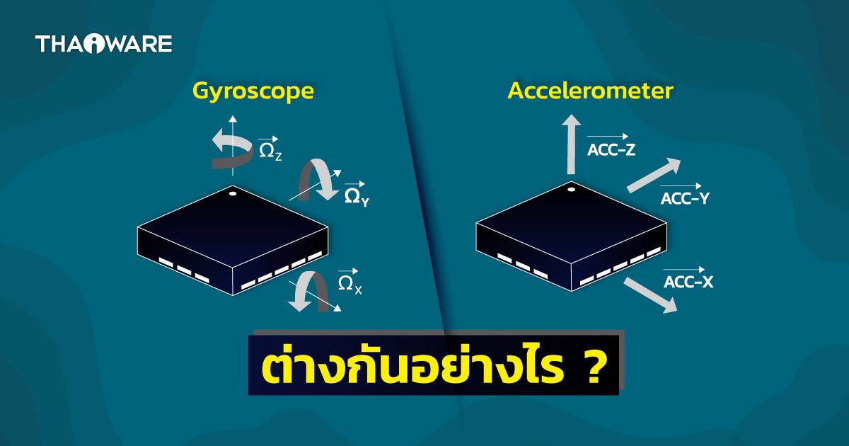 เซนเซอร์ Gyroscope กับ Accelerometer คืออะไร ? และแตกต่างกันอย่างไร ...