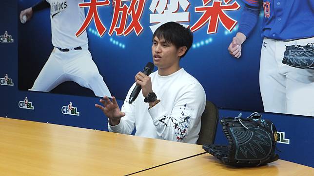 張奕在中華隊感受美式球風，明年想嘗試不同訓練。記者藍宗標／攝影