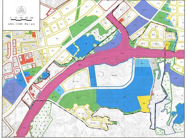 土城司法園區區段徵收區都市計畫圖。圖／新北市政府提供