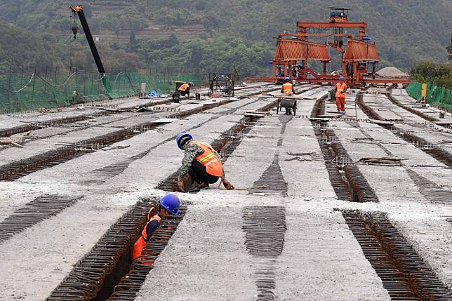 Construction of high-speed railways, motorways and airports is an old tactic that Beijing dusted off after the pandemic led to a 6.8 per cent economic contraction in the first quarter. Photo: Xinhua