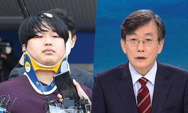 南韓「國民主播」孫石熙（右）也曾被主嫌趙主賓恐嚇威脅。（翻攝自koreastardaily）