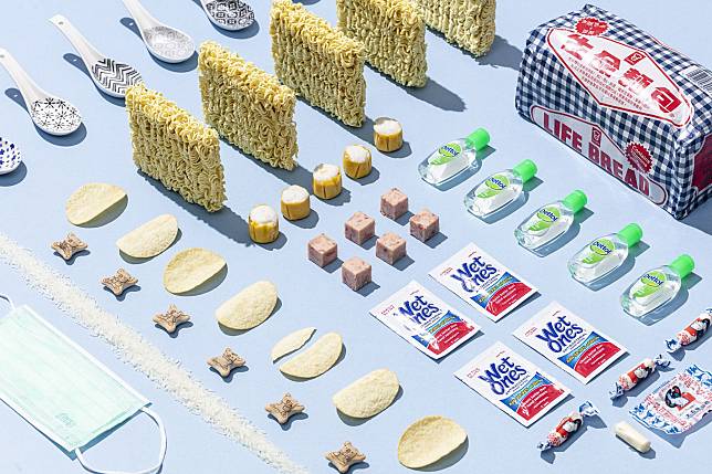 Items that have been in high demand, ranging from instant noodles to hand sanitisers (Styling: Gloria Chung / Photo: Mike Pickles)