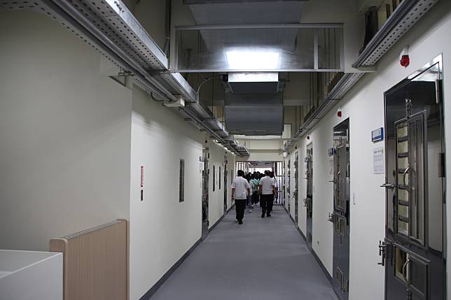 台北監獄「至善體驗營」，開放民眾體驗一日受刑人生活。記者許政榆／攝影
