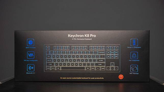 Win PC/MAC 兩相宜！Keychron K8 Pro無線機械鍵盤開箱使用分享