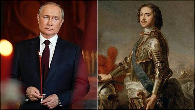 ▲俄羅斯總統蒲亭將自己視為與彼得大帝比肩的人物，也毫不掩飾對這位出色帝王的推崇。（圖／翻攝至Euronews）