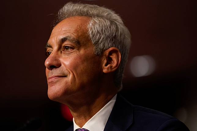 美國新任駐日大使拉姆·伊曼紐爾(Rahm Emanuel)。   圖：達志影像/路透社