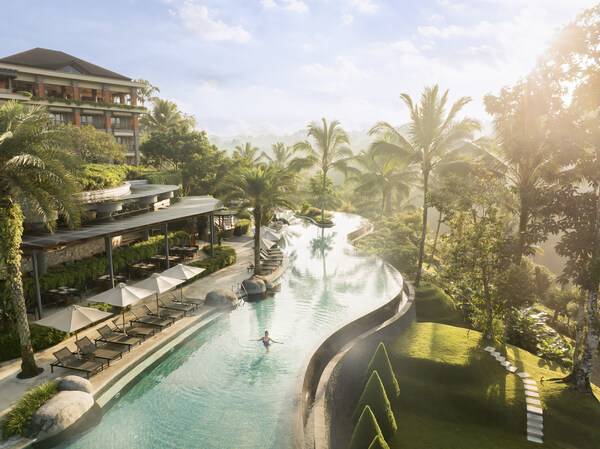 89-m Heated Infinity Pool at Padma Resort Ubud