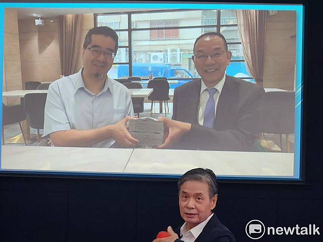 國安會前秘書長金溥聰指控馬英九基金會前執行長蕭旭岑涉嫌收受台商不明捐款。 圖：黃建豪/攝