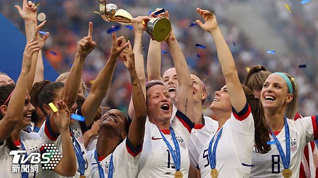 美國女足連續兩屆世界盃封后，要挑戰在2023年完成三連霸。（圖／達志影像美聯社）