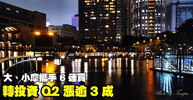 轉投資 Q2 漲逾 3 成，大、小摩攜手 6 連買