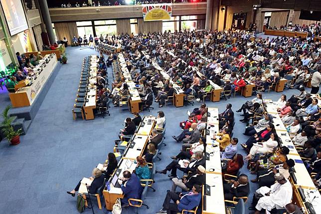 Participants attend the 69th edition of the United Nations Civil Society Conference in Nairobi, the capital of Kenya, on May 9, 2024. (Photo by John Okoyo/Xinhua)