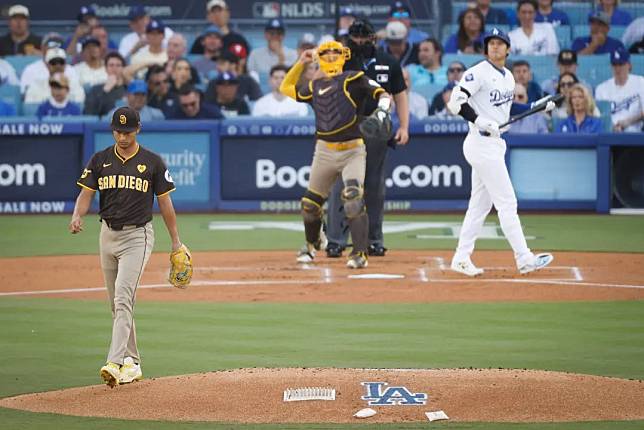 達比修今讓大谷打擊繳白卷。（圖／翻攝自社群平台X）