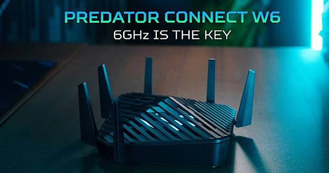 Acer推Predator Connect W6路由器，為台灣首款通過Wi-Fi 6E認證產品