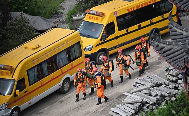 中國山西煤礦大爆炸82死，賴清德表示我國願意提供人道協助。（翻攝微博）