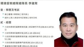 李健育性侵4女遭起訴。翻攝環保署網站