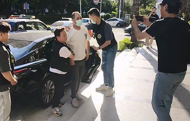 台中警方在案發後4小時在台中機場逮捕準備飛往韓國釜山的33 歲廖姓嫌犯。讀者提供