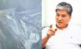 李鴻源(右)災前曾為內政部提供專業見解，災後也被中央邀請會商提供後續對策。（合成圖／示意圖／取自農業部、資料照）