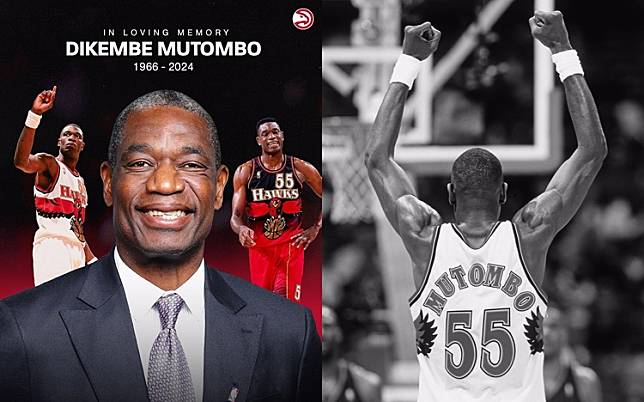 亞特蘭大老鷹以特別致敬方式　紀念Dikembe Mutombo